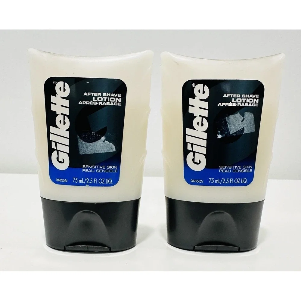 Lot of 2 Gillette Series Sensitive Skin After Shave Lotion 2.5 oz ORIGINAL